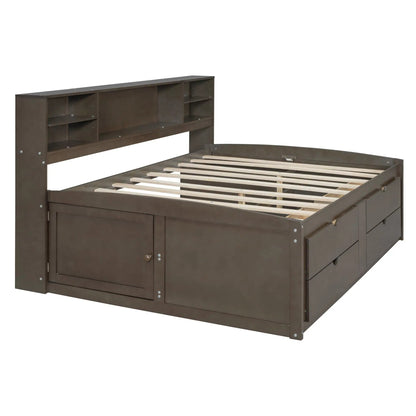 Daybed with Two Bedside Cabinets and Four Drawers
