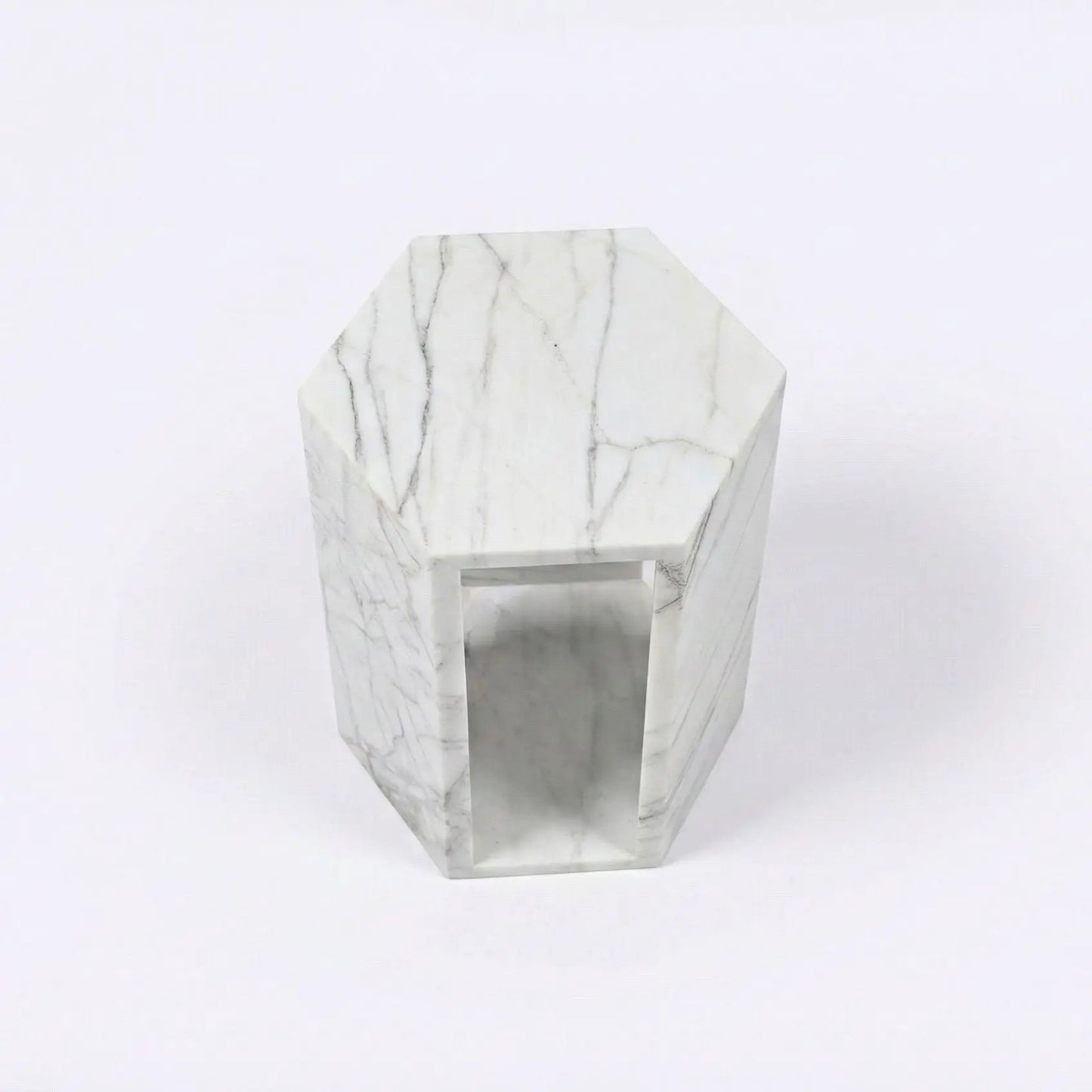 Hexagon Side Table in Modern Minimalist Style