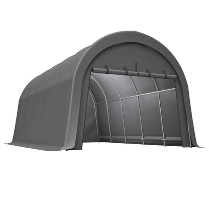 Heavy-Duty 12x20 FT Carport Canopy gray steel arch frame by HouseOfZazla on Tampa Home & Garden Store