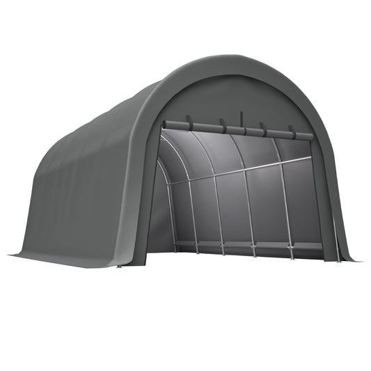Heavy-Duty 12x20 FT Carport Canopy gray steel arch frame by HouseOfZazla on Tampa Home & Garden Store