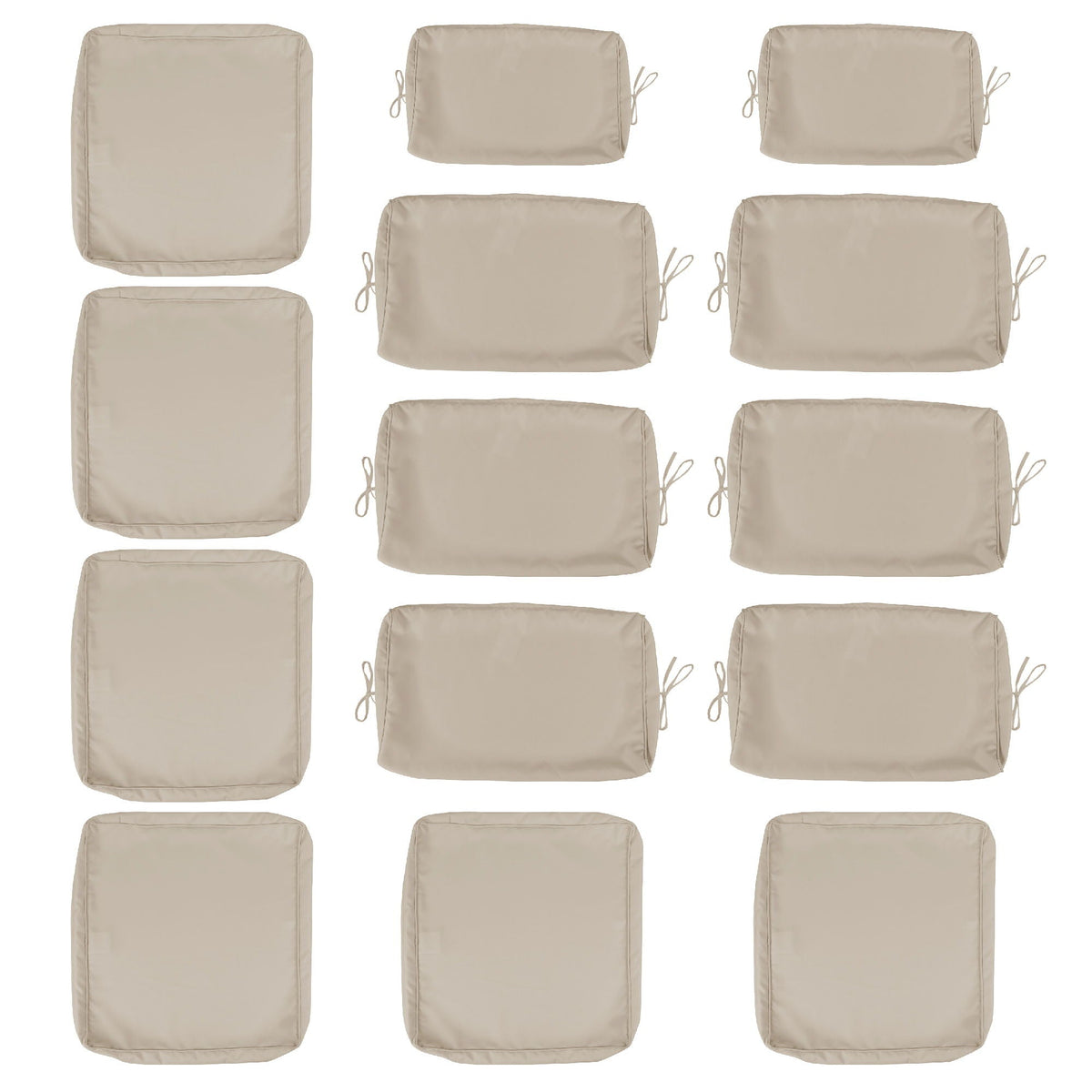 14 Pack Wicker Sofa Cushion and Back Covers