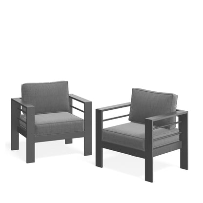 All Weather Patio Chairs and Thick Foam Cushions
