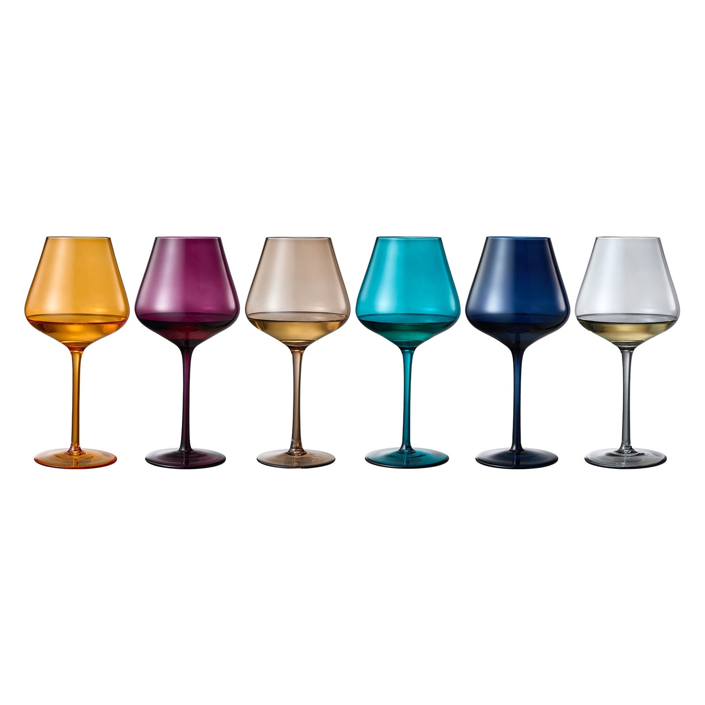 the Stagioni Autumn Stemmed Wine Glasses Set
