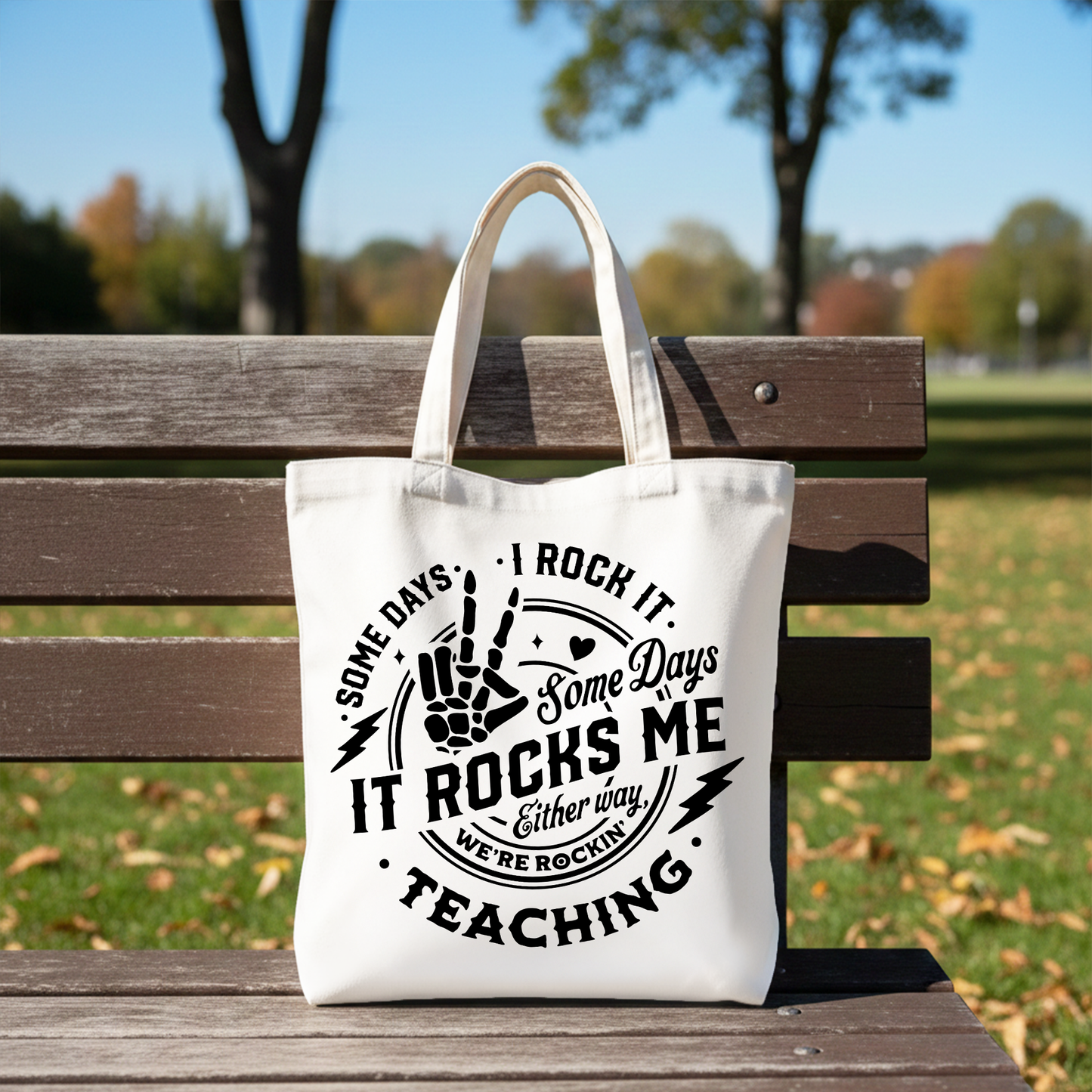Funny Teacher Canvas Tote Bag and Gift Set
