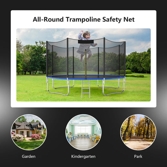 8 Feet Trampoline Safety Replacement Protection Enclosure Net - Tampa Home & Garden Store