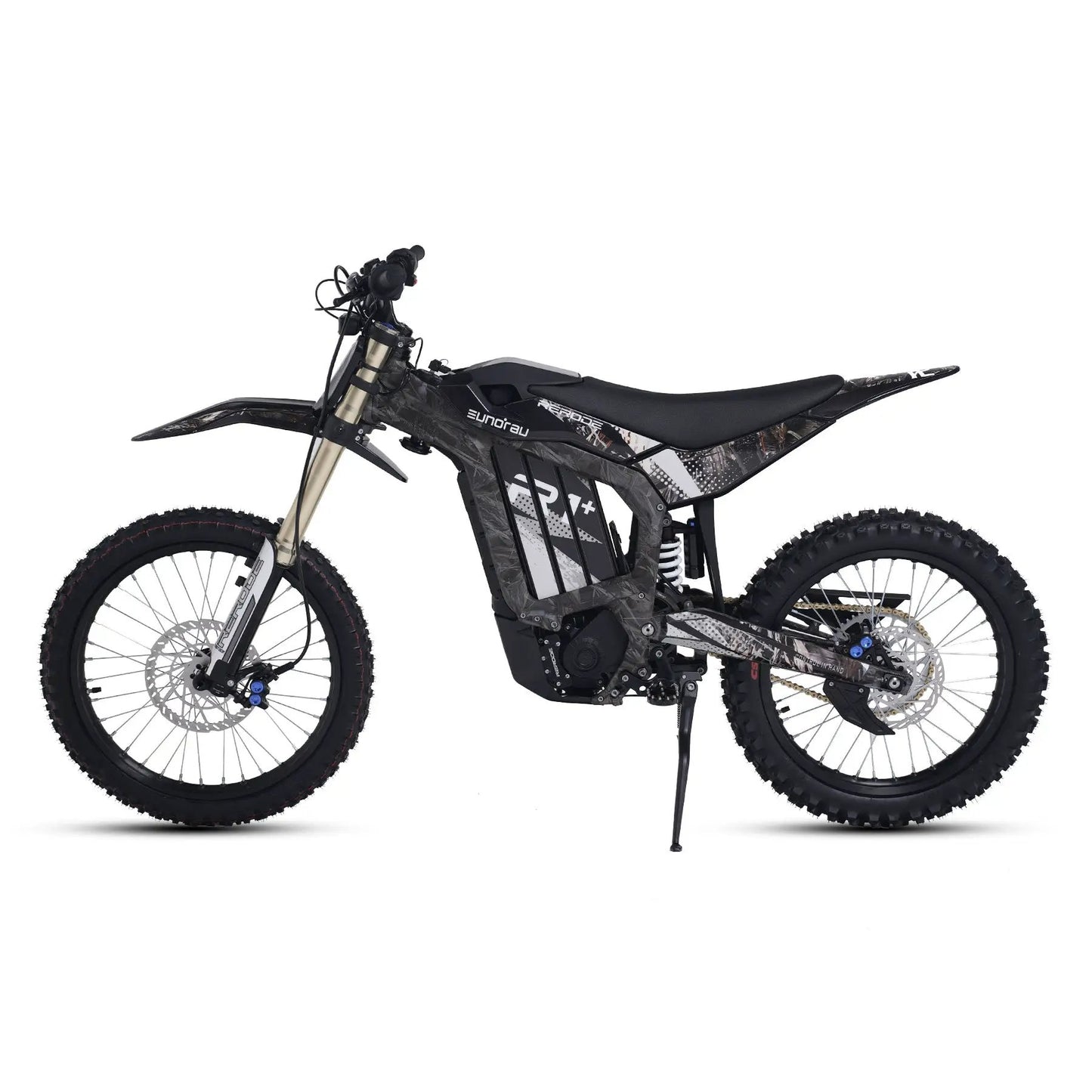 R1+ electric bicycle with camouflage frame, full-suspension, EUNORAU E-BIKE US branding on Tampa Home & Garden Store