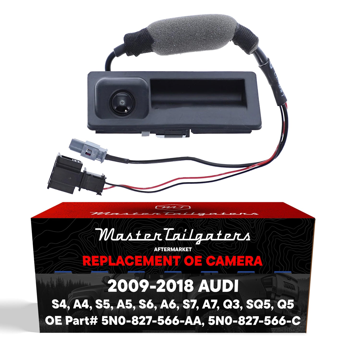 OE backup camera for Audi by Master Tailgaters with wiring harness on Tampa Home & Garden Store
