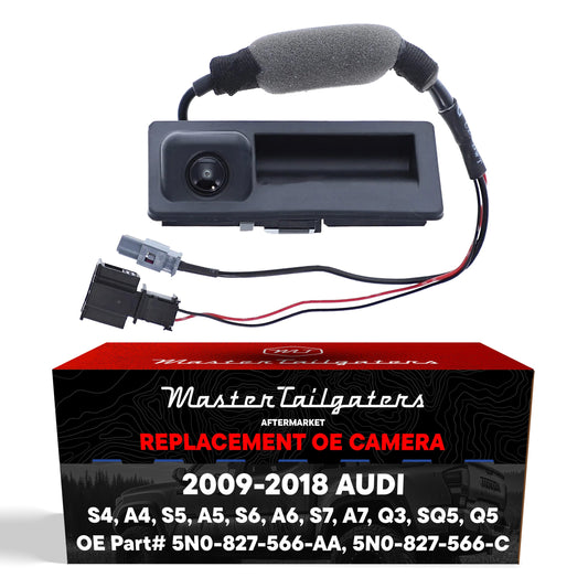 OE backup camera for Audi by Master Tailgaters with wiring harness on Tampa Home & Garden Store