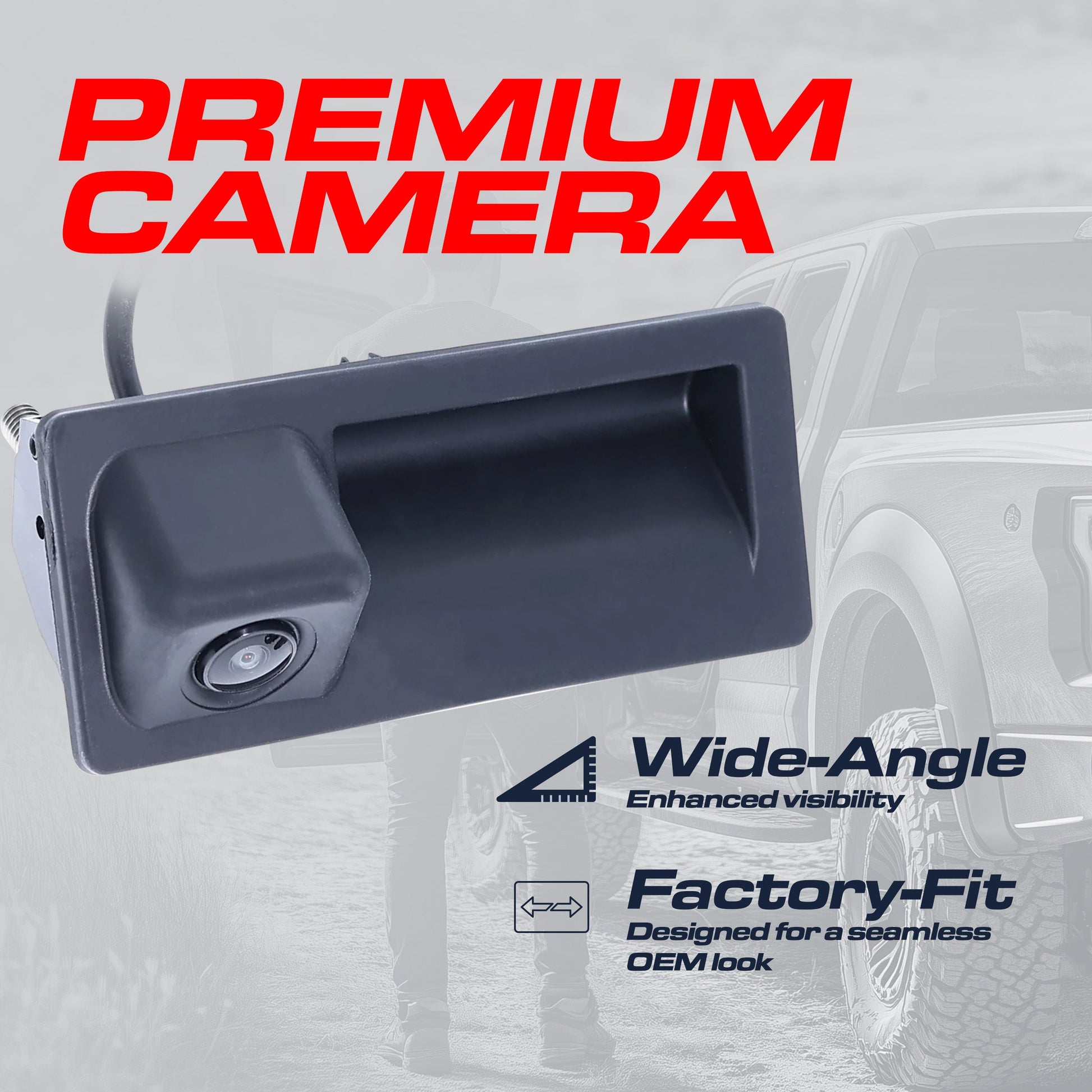 Master Tailgaters OEM backup camera module in black plastic housing with wide-angle lens on Tampa Home & Garden Store