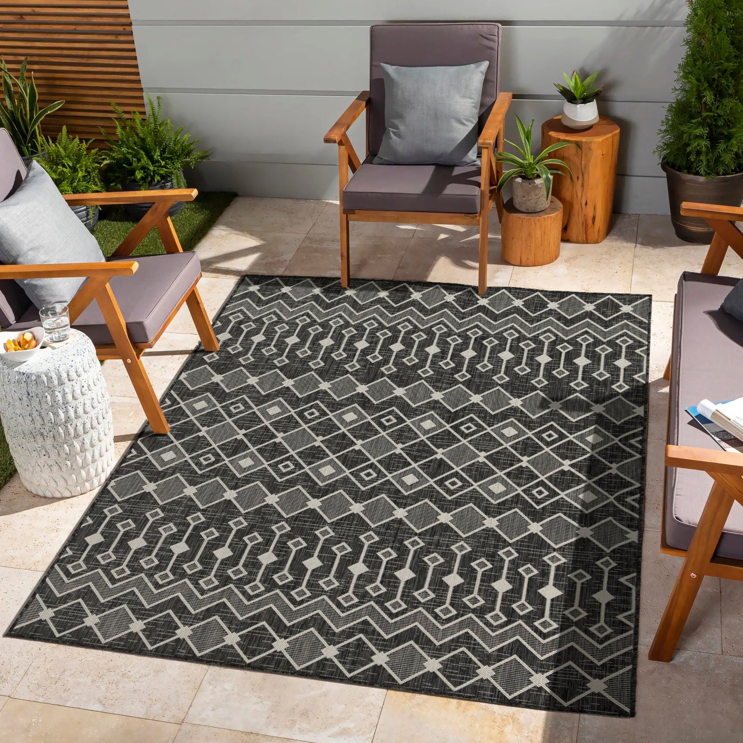 Sunshine Modern Indoor and Outdoor Area Rug