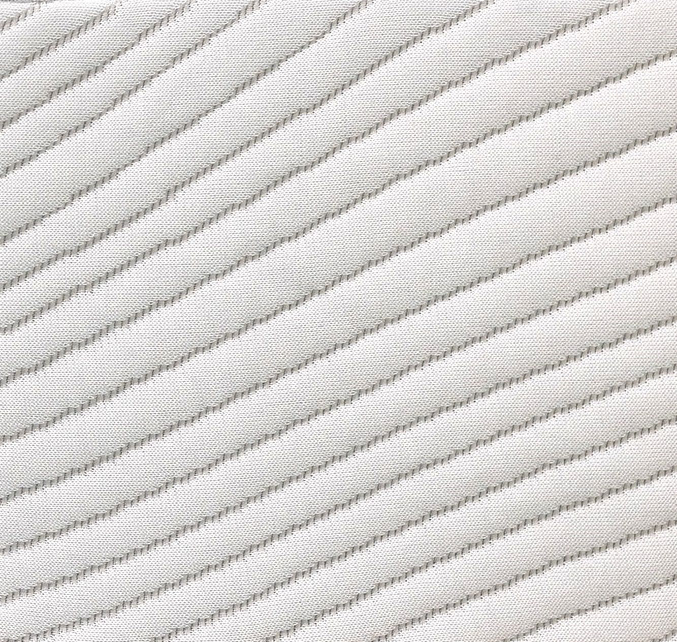 Memory Foam Mattress Regen Cooling Copper Infused 10in fabric closeup in light gray with stripes on Tampa Home & Garden Store