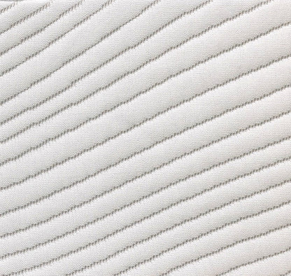 Memory Foam Mattress Regen Cooling Copper Infused 10in fabric closeup in light gray with stripes on Tampa Home & Garden Store