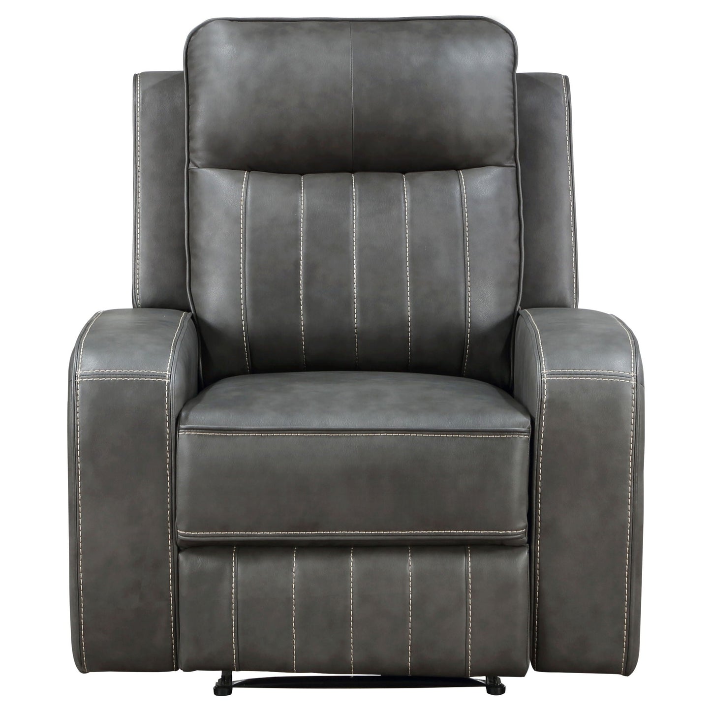 Forrest Gray Recliner Chair with Tufted Back