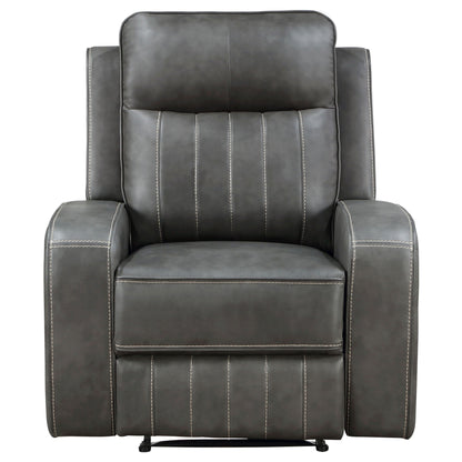 Forrest Gray Recliner Chair with Tufted Back