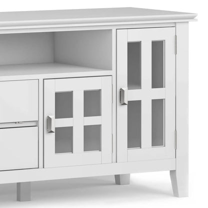 Artisan Tv Media Stand Glass Doors and Drawers