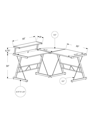 Corner L Shaped Computer Desk for Home Office