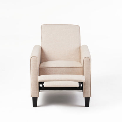Upholstered Push Back Recliner Chair and Lounge