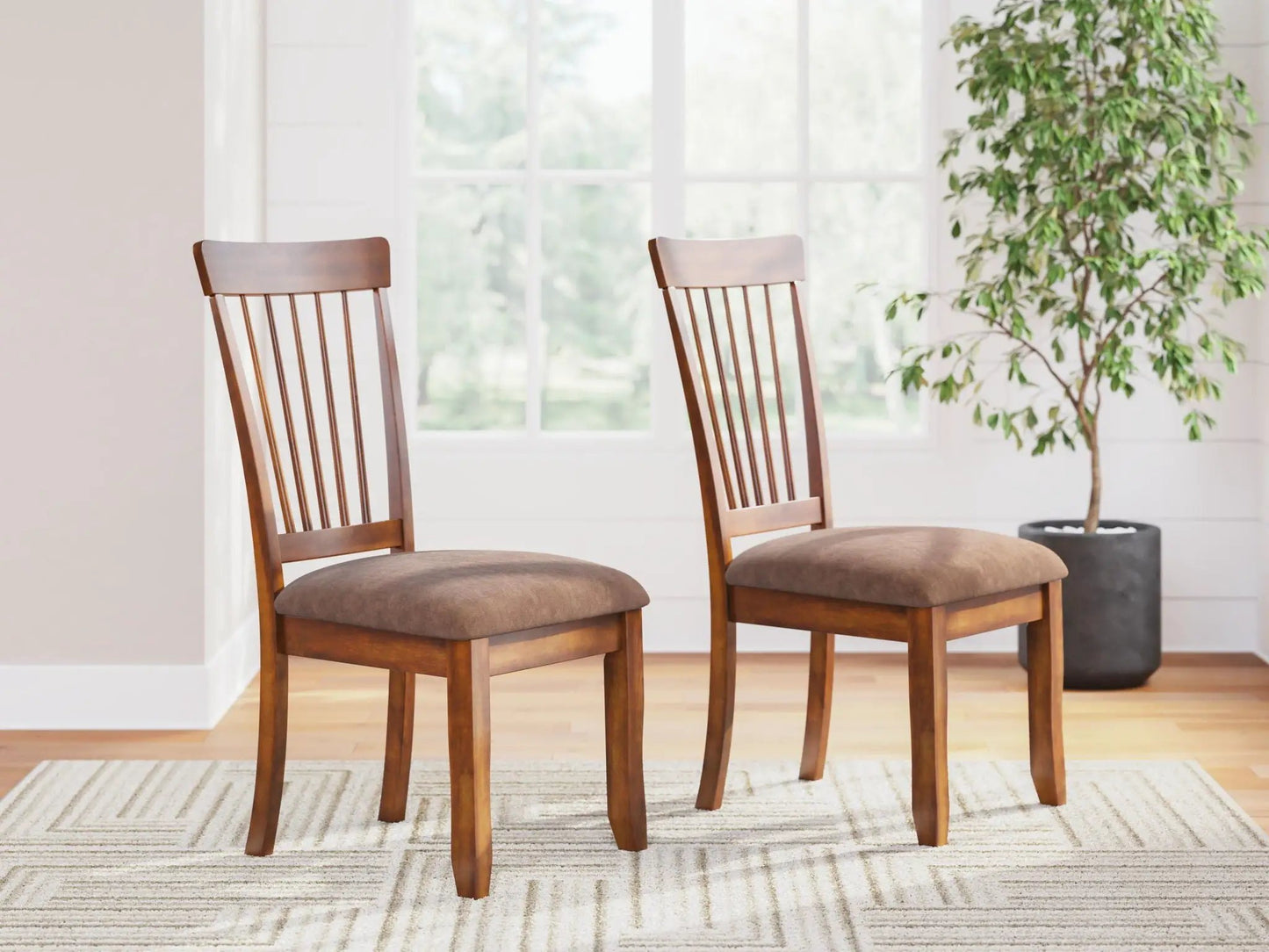 Berringer Dining Upholstered Chair Rustic Brown
