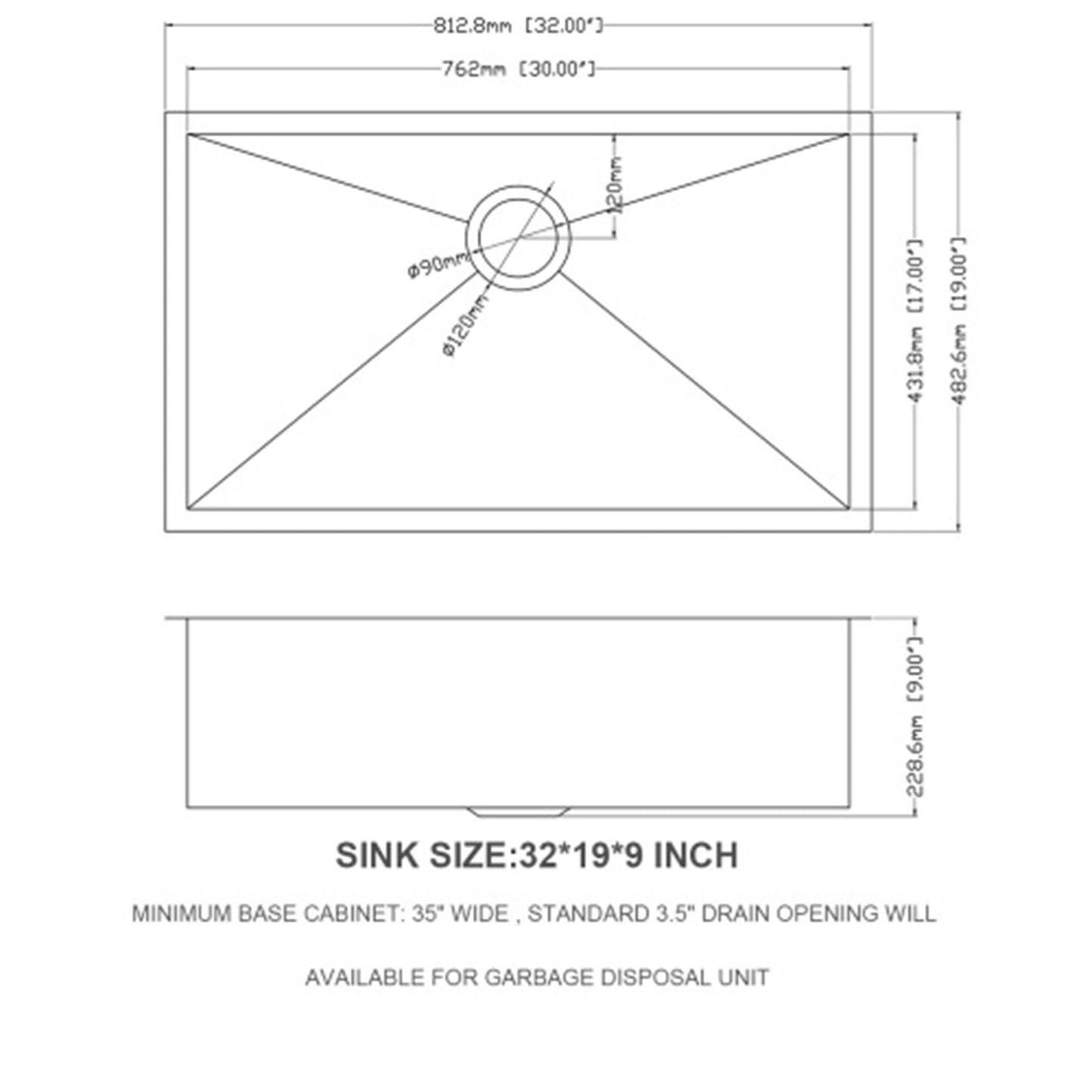 The Deep Single Bowl Undermount Stainless Sink