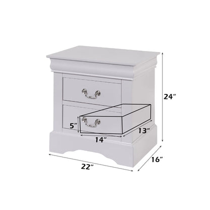 Louis Philippe III Sleek Design Nightstand