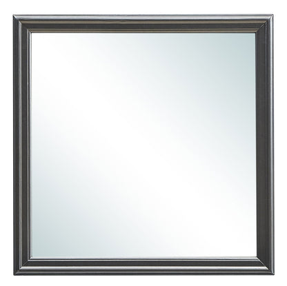 Traditional wall mirror with wood veneer frame in dark finish by HouseOfZazla on Tampa Home & Garden Store