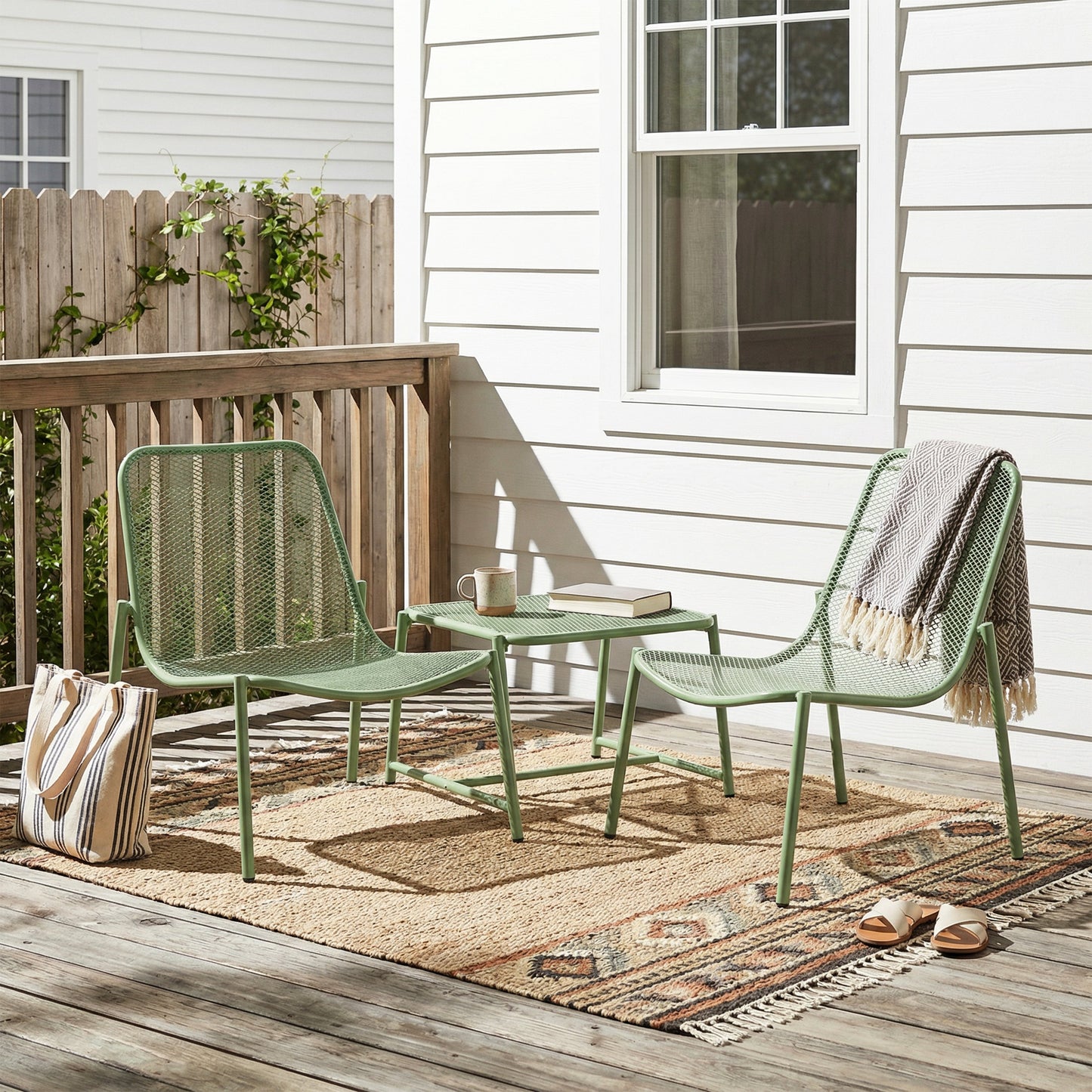 Kincaid 3-Piece Outdoor Conversation Set with Iron