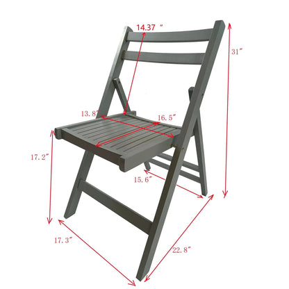 Solid Wood Foldable Event Chair Set of 4