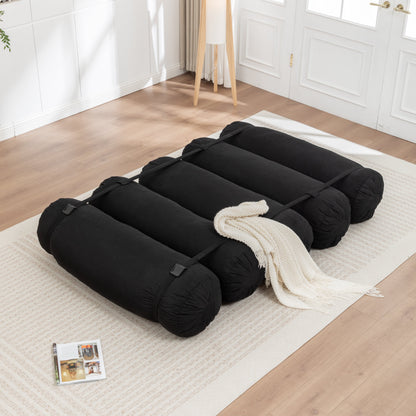 Adjustable Corduroy Convertible Floor Sofa