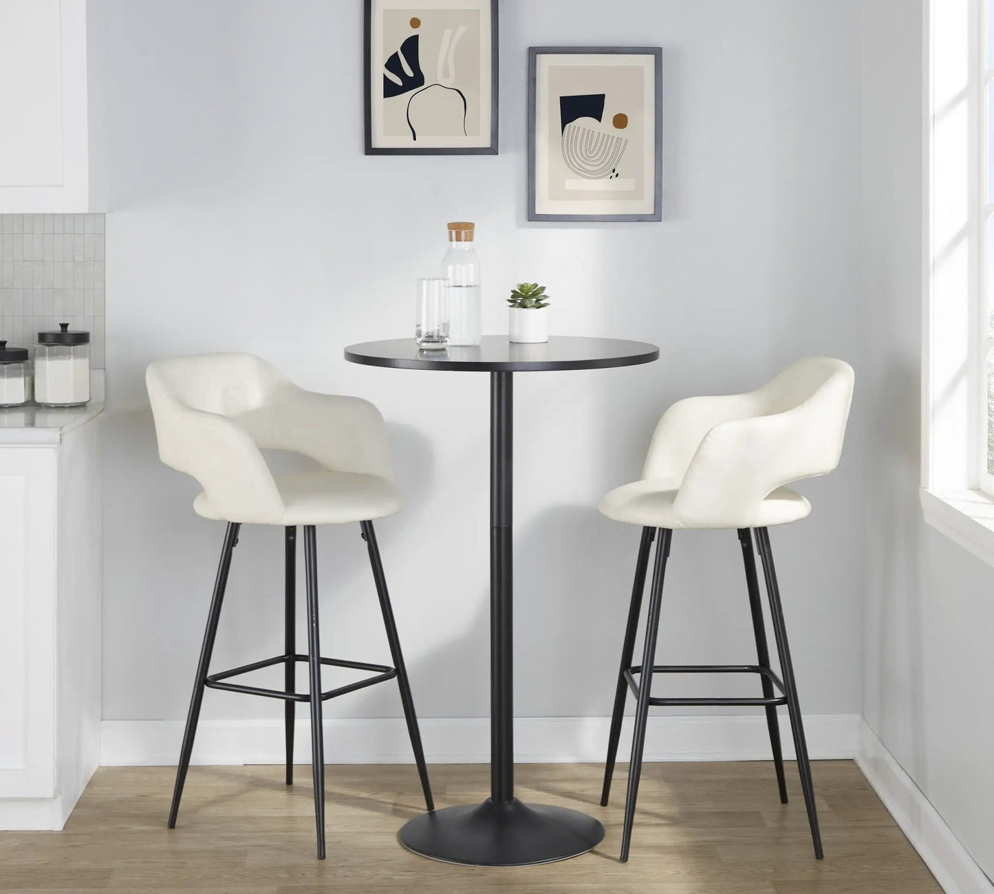 Margarite Contemporary Barstool Set of 2