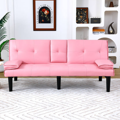 Compact Foldable Sofa Bed and Cup Holder