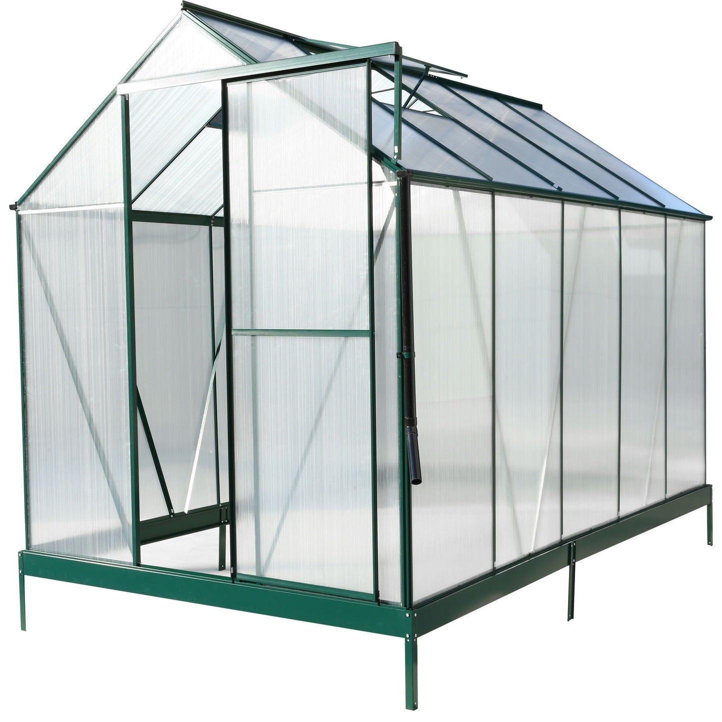 Heavy Duty Polycarbonate Greenhouse Kit and Door