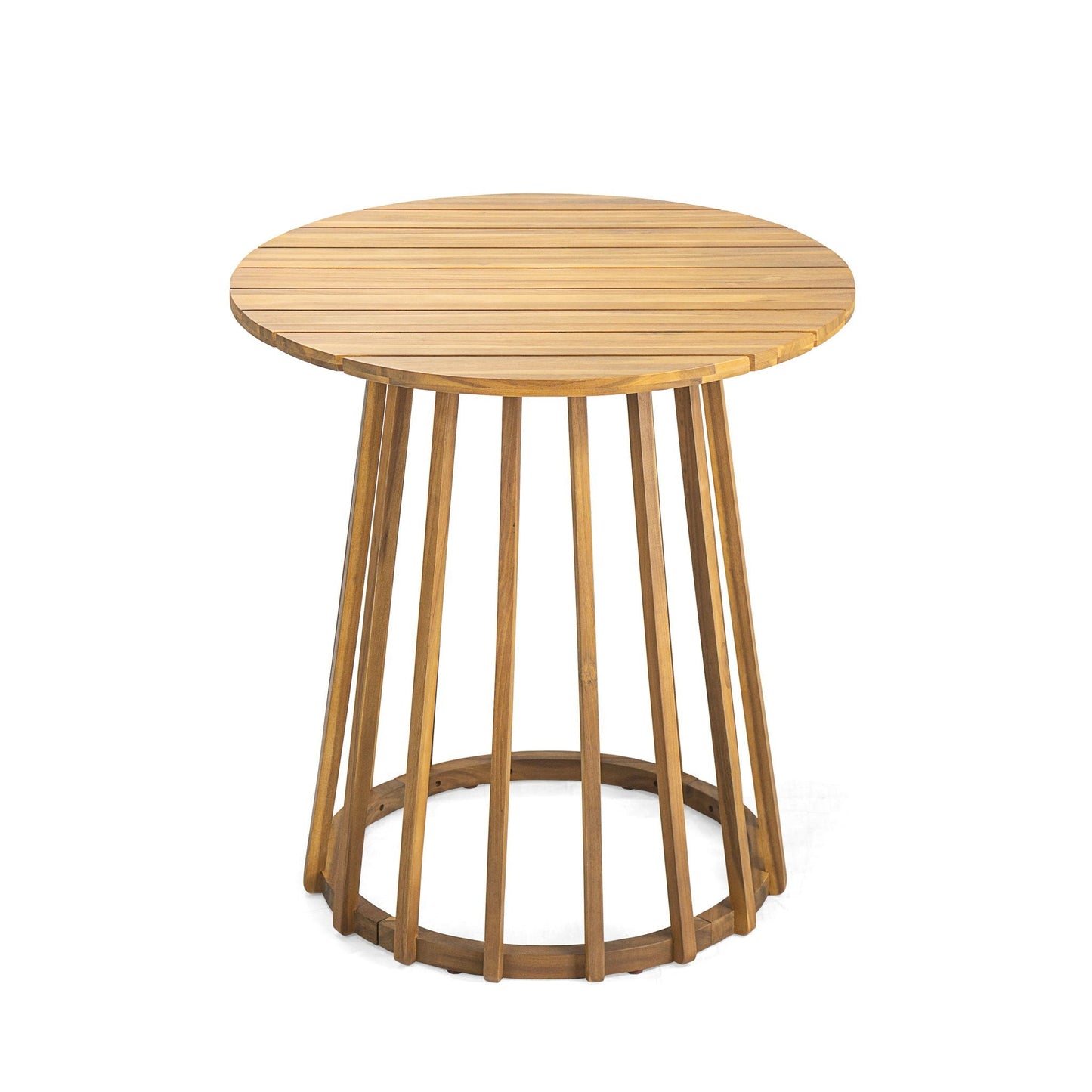 The Acacia Wood Outdoor Round Dining Table