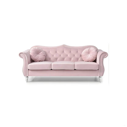 Hollywood Sofa with Glam Tufted Nailhead Trim