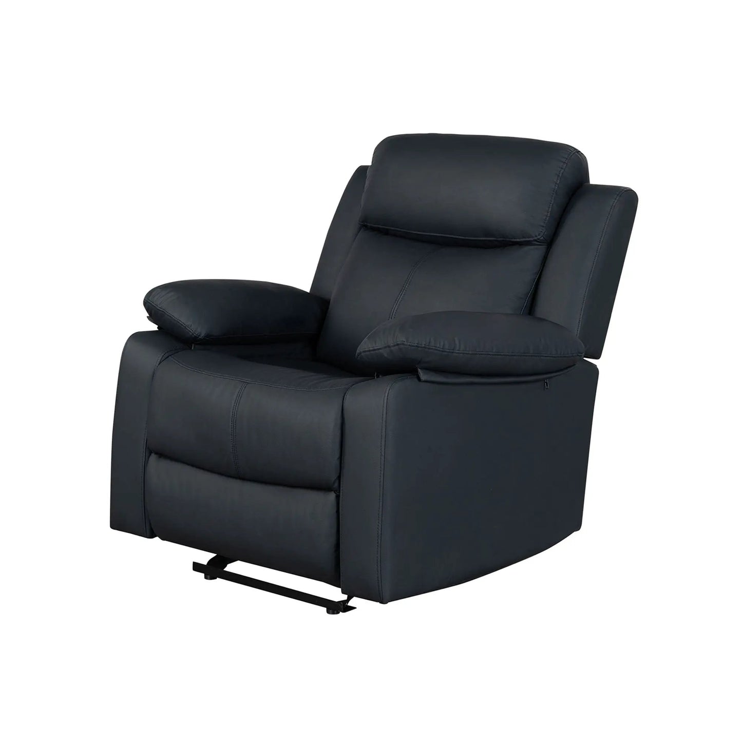 Blanche glider recliner with LED, pillow-top arms in black upholstery by Unique Piece Furniture on Tampa Home & Garden Store
