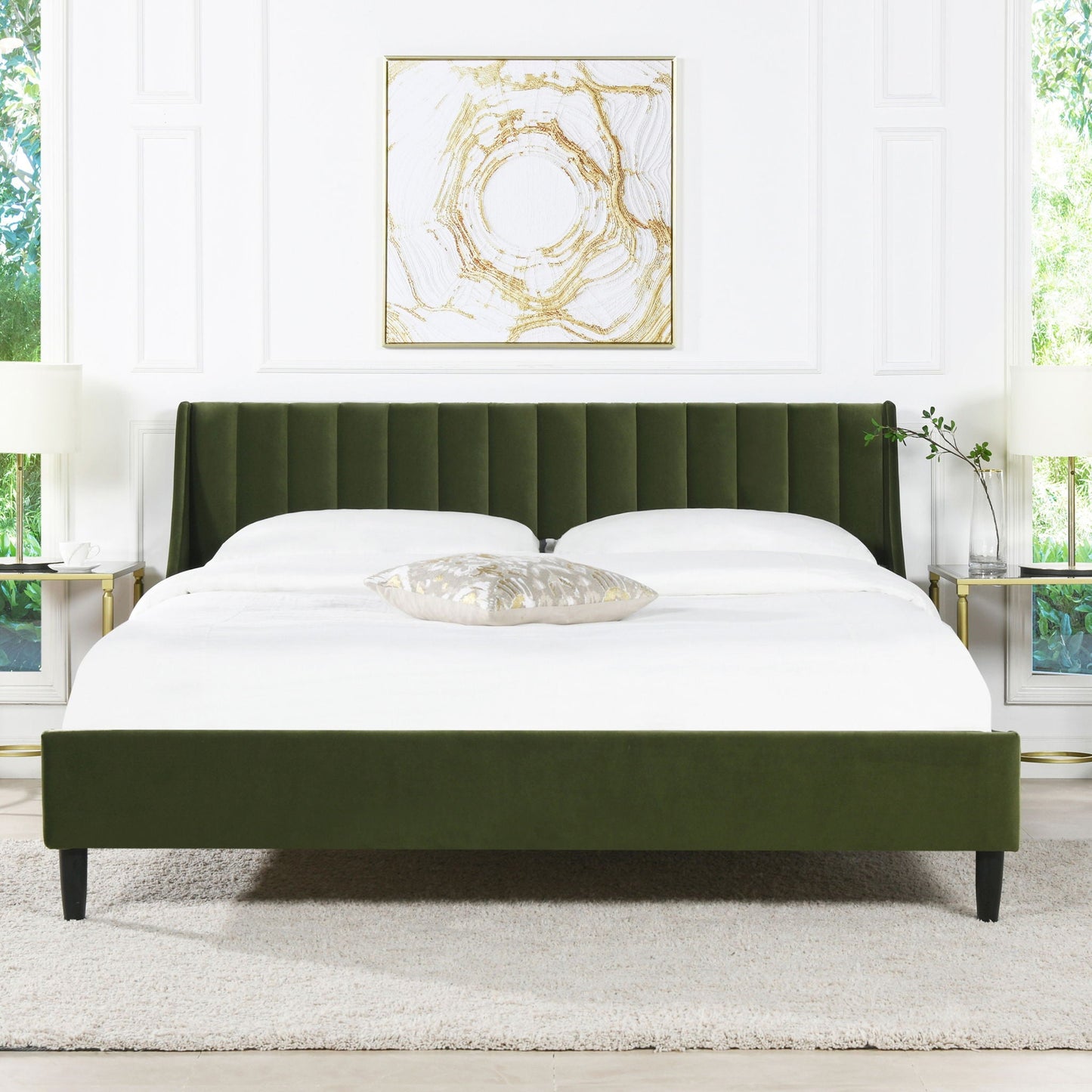 Aspen Vertical Tufted and Modern Platform Bed