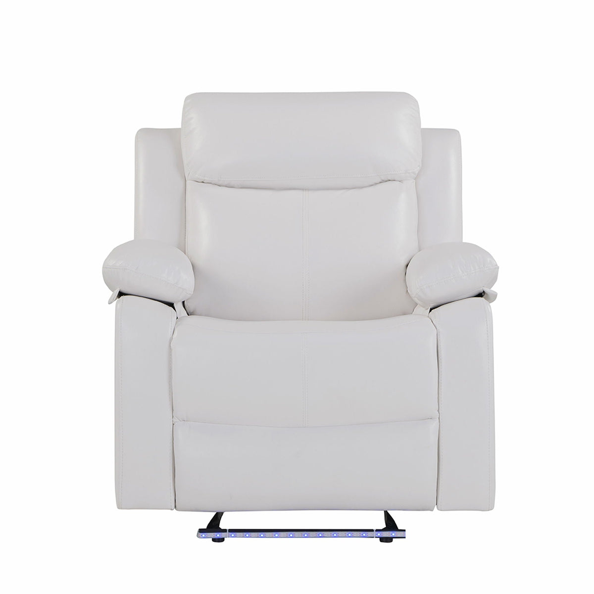 Blanche Glider Recliner With Led And Pillow Arms