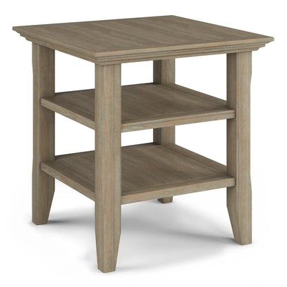 Acadian Handcrafted End Table Solid Wood