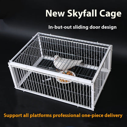Pigeon Active Network Door Encrypted Return Cage white bird cage with in-out sliding door on Tampa Home & Garden Store