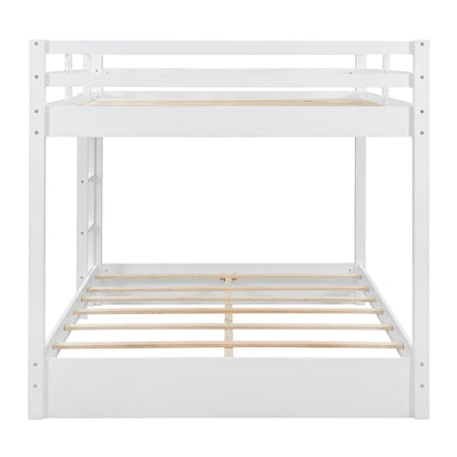 Sturdy Pine Bunk Bed with Ladder for Small Rooms