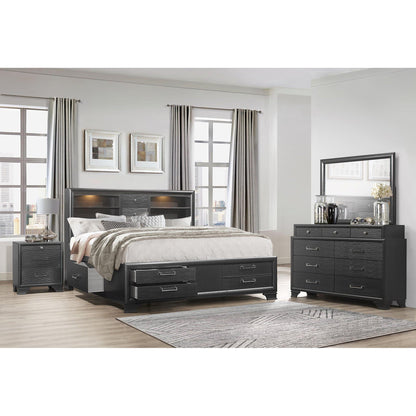 Civic solid wood dresser and storage in dark espresso with chrome pulls by HouseOfZazla on Tampa Home & Garden Store