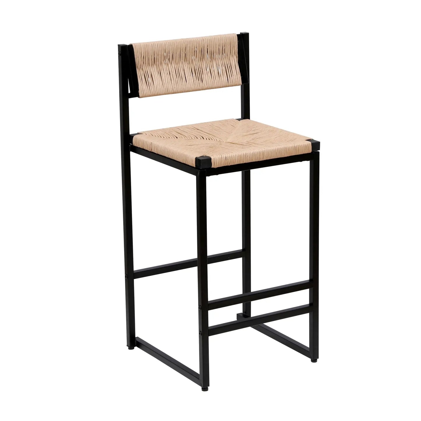 Bar Stools Paper Rope Weave Dining Chairs