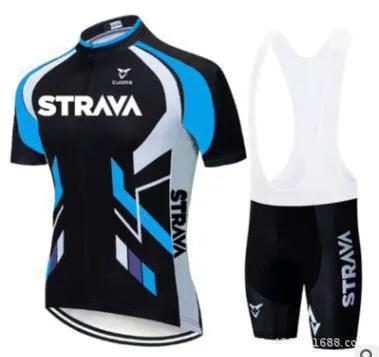 Red Cycling Jersey With Short Sleeve Bib Shorts