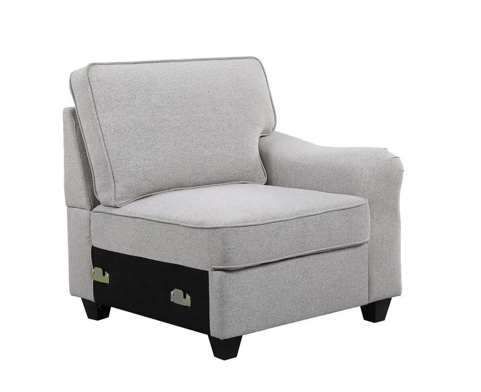 Leo Comfort Modular Sofa and Ottoman Set
