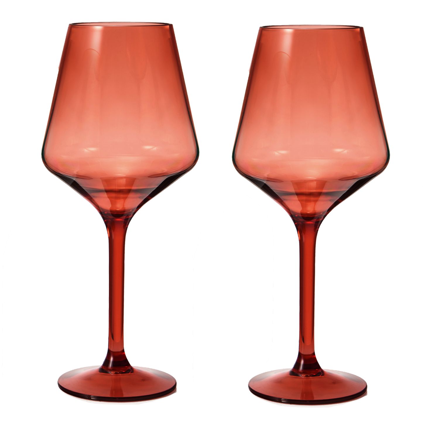 Saint Tropez Acrylic Stemmed Wine Glass Set of 2