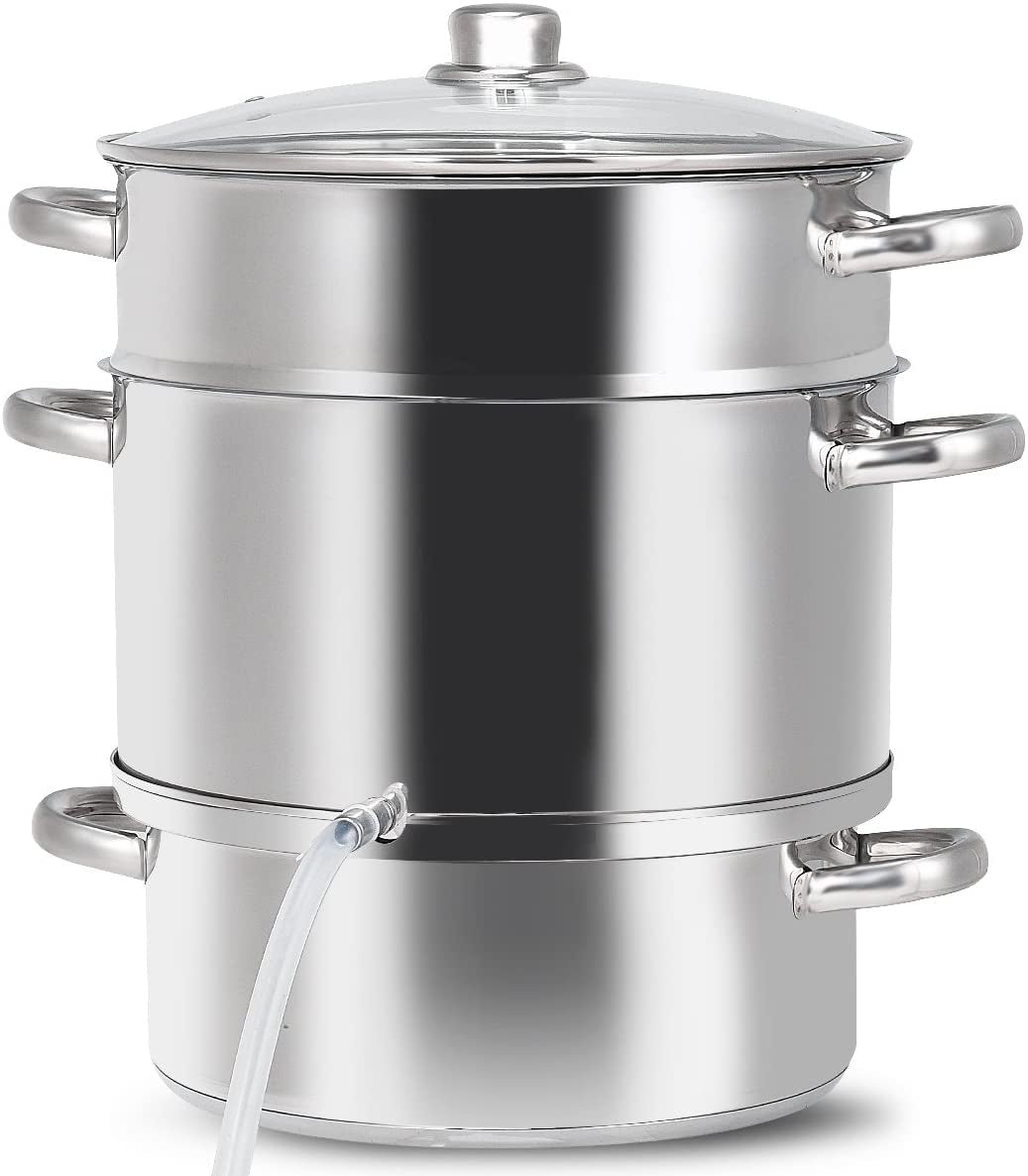 Vaporera para frutas de acero inoxidable de 11 cuartos
