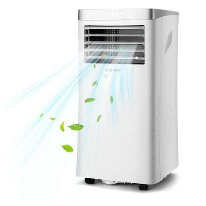 Aire acondicionado portátil 3 en 1 de 8000 BTU con control remoto - Blanco