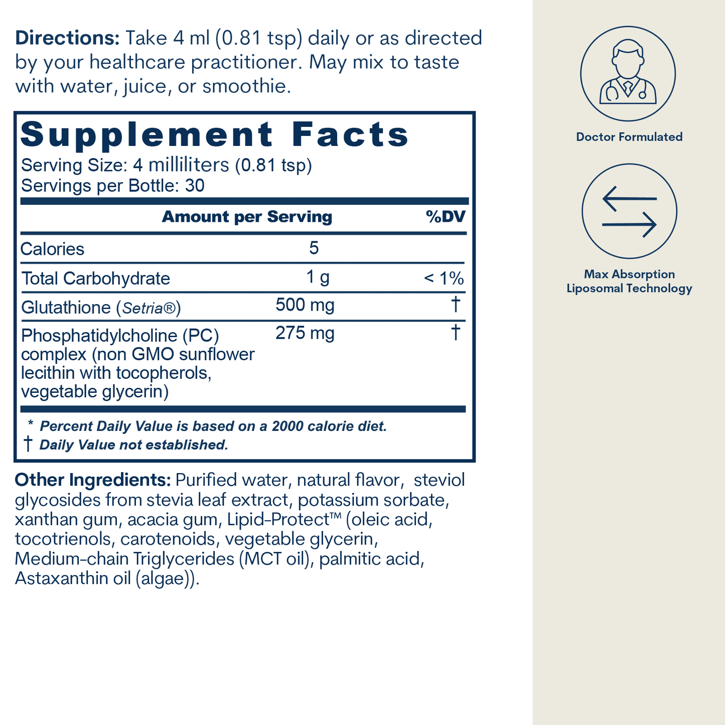 Liquid Liposomal Glutathione for Wellness