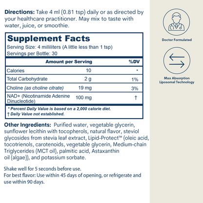 Liposomal NAD Liquid for Cellular Energy Support
