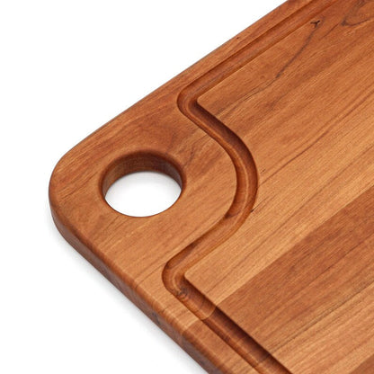 Thumb-Hole Cutting Board by Refine Kitchenware, wooden board with thumb hole on Tampa Home & Garden Store