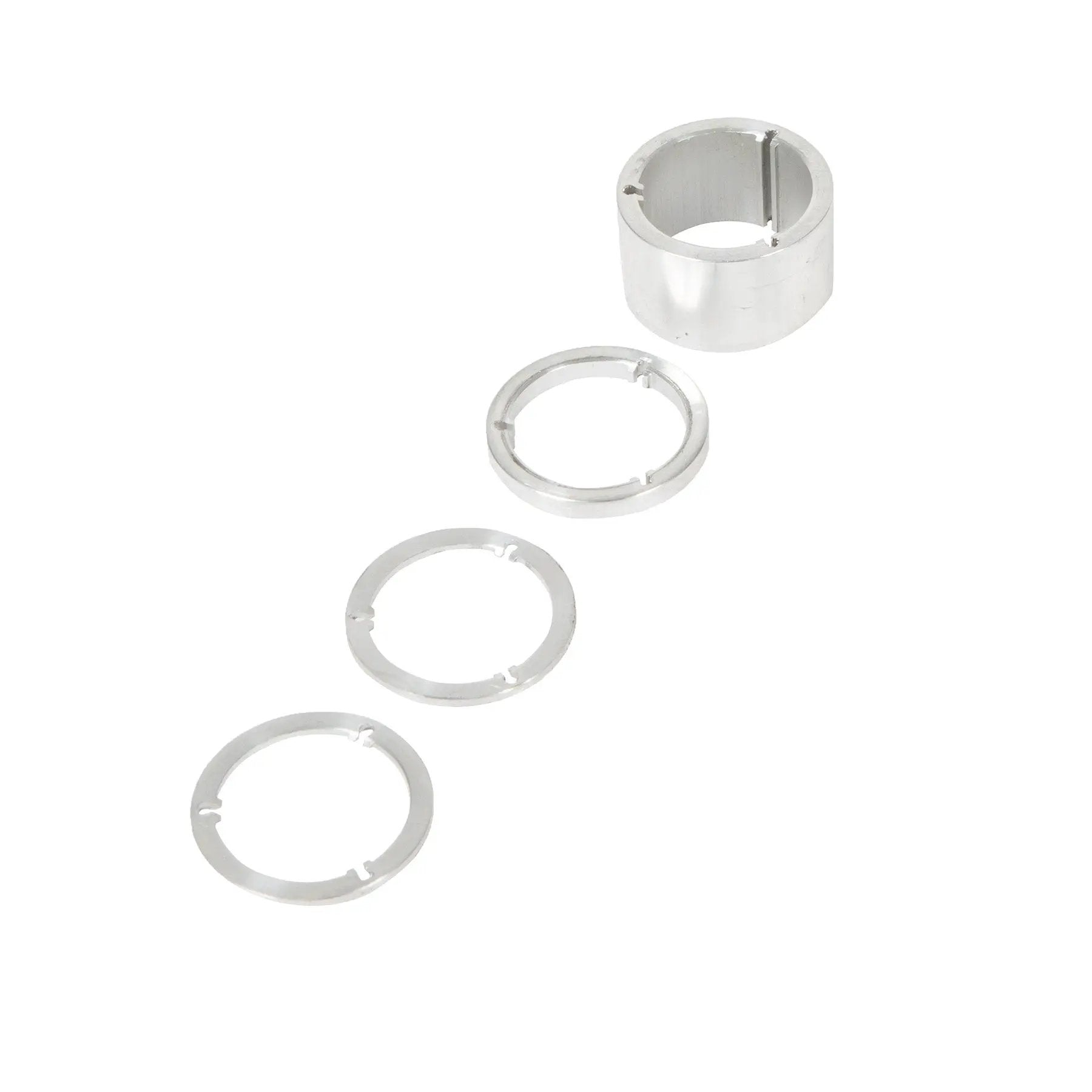 EUNORAU single speed cassette conversion kit spacers set of silver aluminum rings for bicycles on Tampa Home & Garden Store